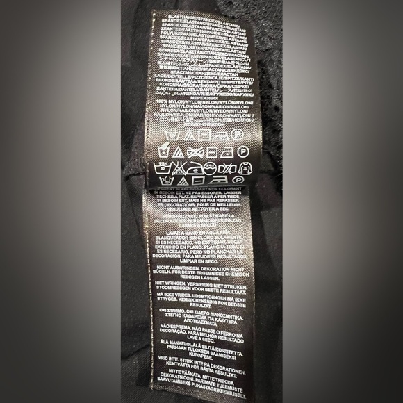 GUESS BLACK LACE V-BACK MIDI DRESS SIZE Large - Picture 11 of 12